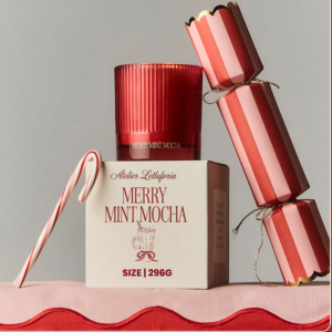 Merry Mint Mocha - Scented Glass Jar Candle